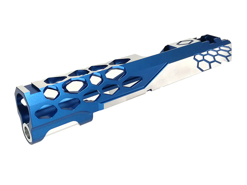 EDGE Custom "SHIELD" Aluminum Standard Slide for Hi-CAPA/1911 (Blue, TwoTone, Type 2) Limited Edition