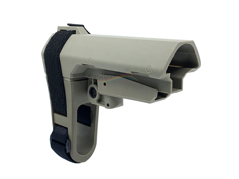 Clone Tactical SBA3 Pistol Stabilizing Brace for Mil-Spec Extension Platforms (Tan)