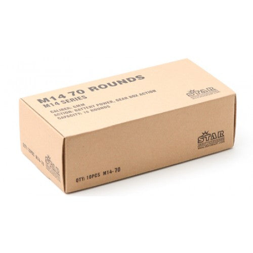 SAA 70rd Magazine for SCAR-H / M14 AEG (Black, 10pcs)