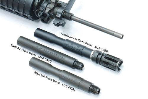 Guarder M16A2/A3/A4 Steel Front Section Barrel (14mm Negative)