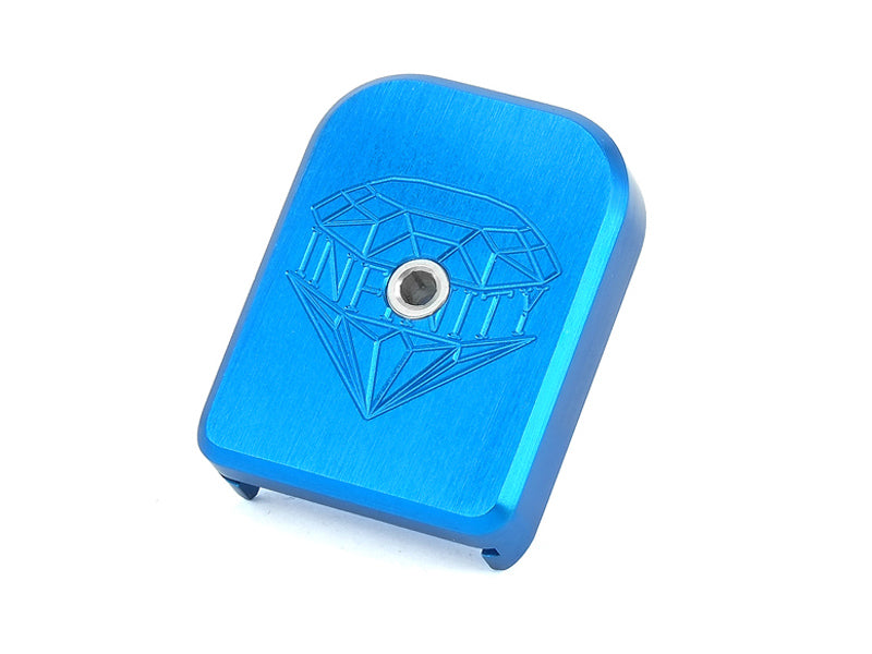Airsoft Masterpiece SV Infinity Diamond Aluminum Magazine Base For Marui 5.1 (Blue)