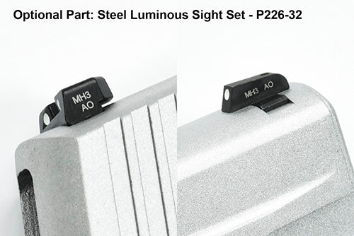 Guarder Aluminum Slide & Frame For MARUI P226 Rail (Silver/Late Ver. Marking) - 2022 New Version