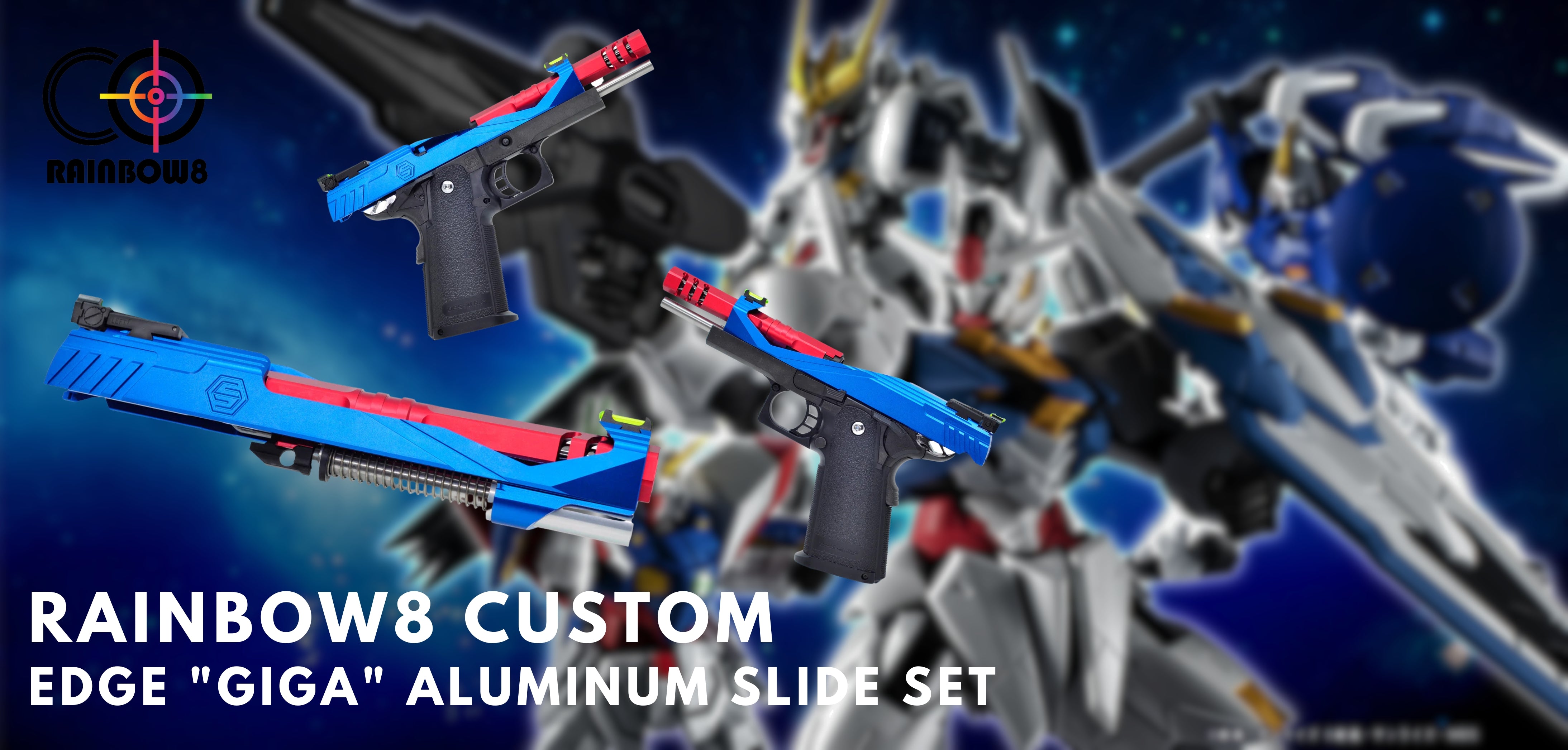 Rainbow 8 Custom EDGE "GIGA" Aluminum Slide Set