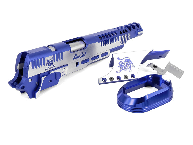 Airsoft Masterpiece Limcat SteelCat Open Slide Kit Set (Blue)