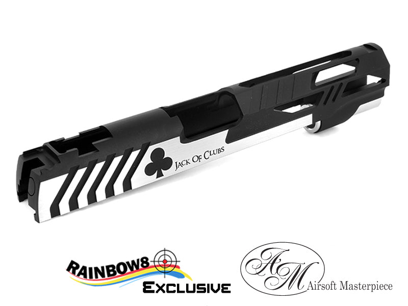 Airsoft Masterpiece Poker Series "JACK OF CLUBS" Custom Slide for Hi-CAPA/1911