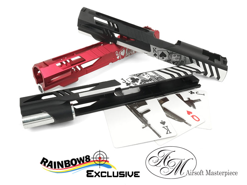 Airsoft Masterpiece Poker Series "JACK OF CLUBS" Custom Slide for Hi-CAPA/1911