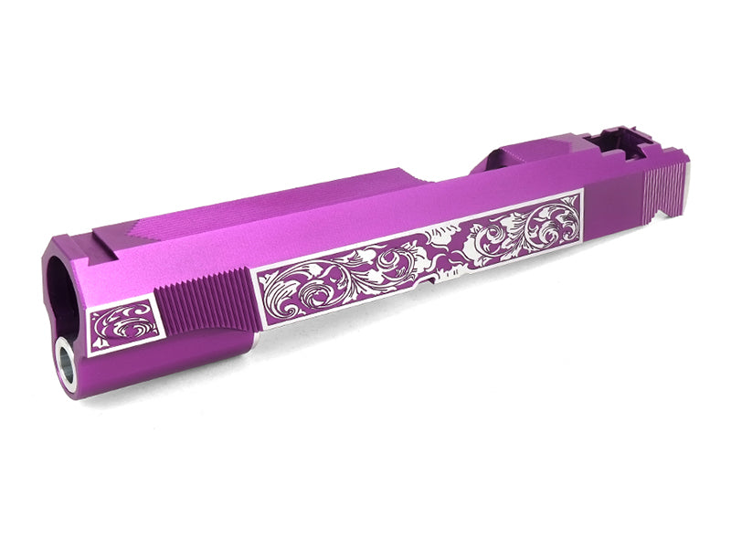 Airsoft Masterpiece Gothic Engraved Standard Slide for Hi-CAPA/1911 (Purple, Two Tone)