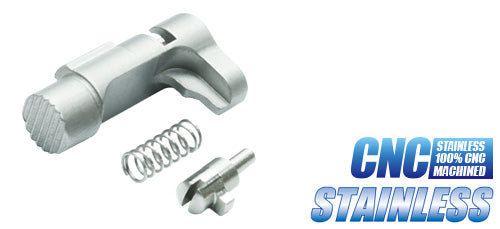 Guarder CNC Stainless Magazine Release Button for MARUI V10 (Silver)