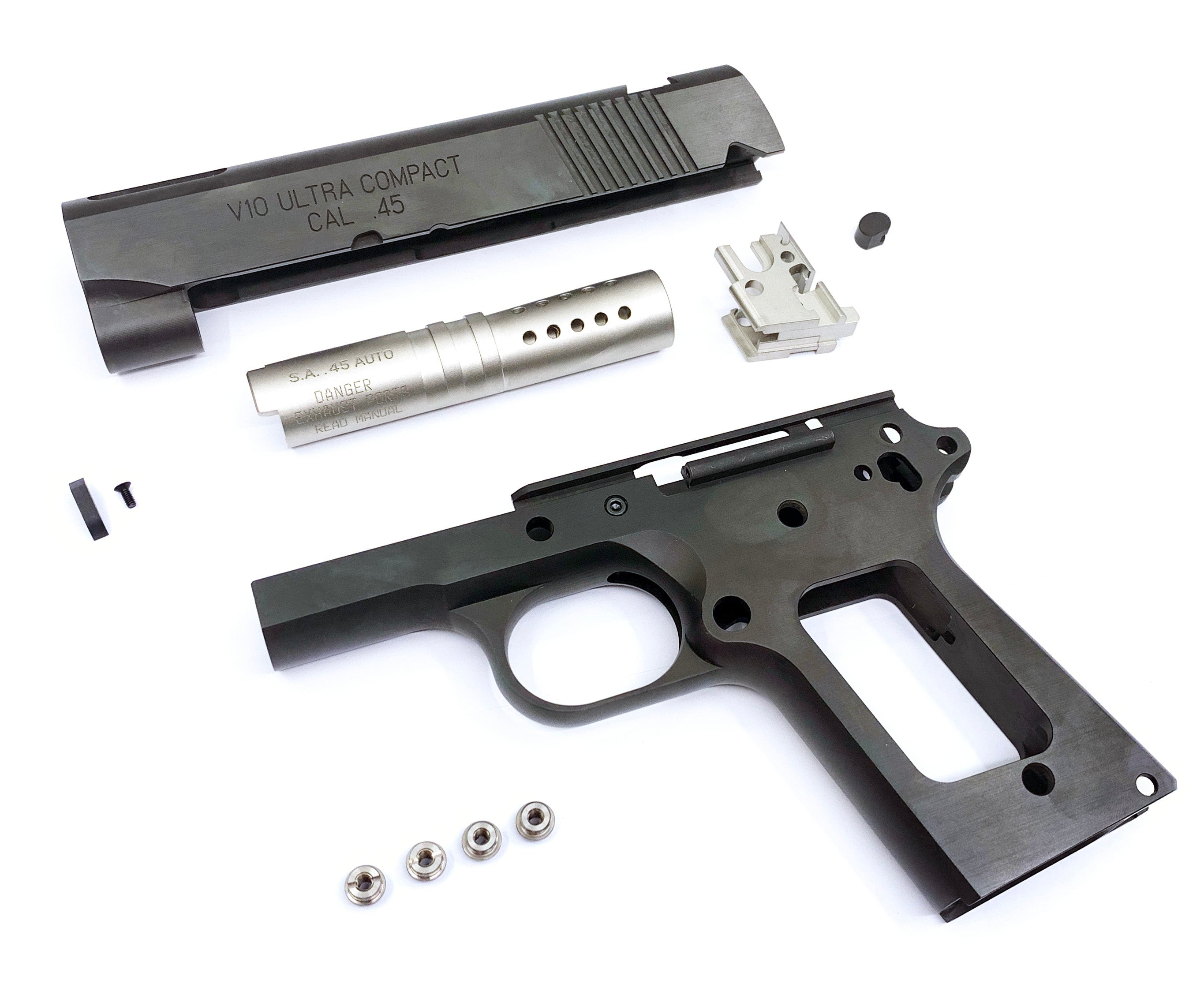 Pro-Arms SPR Style Stainless Steel Kit for Marui TM V10 GBBP Series (Black)