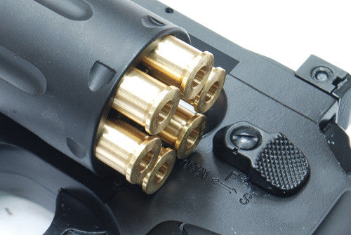 WG 702 Fullmetal Revolver 6" CO2 Pistol (Black K)