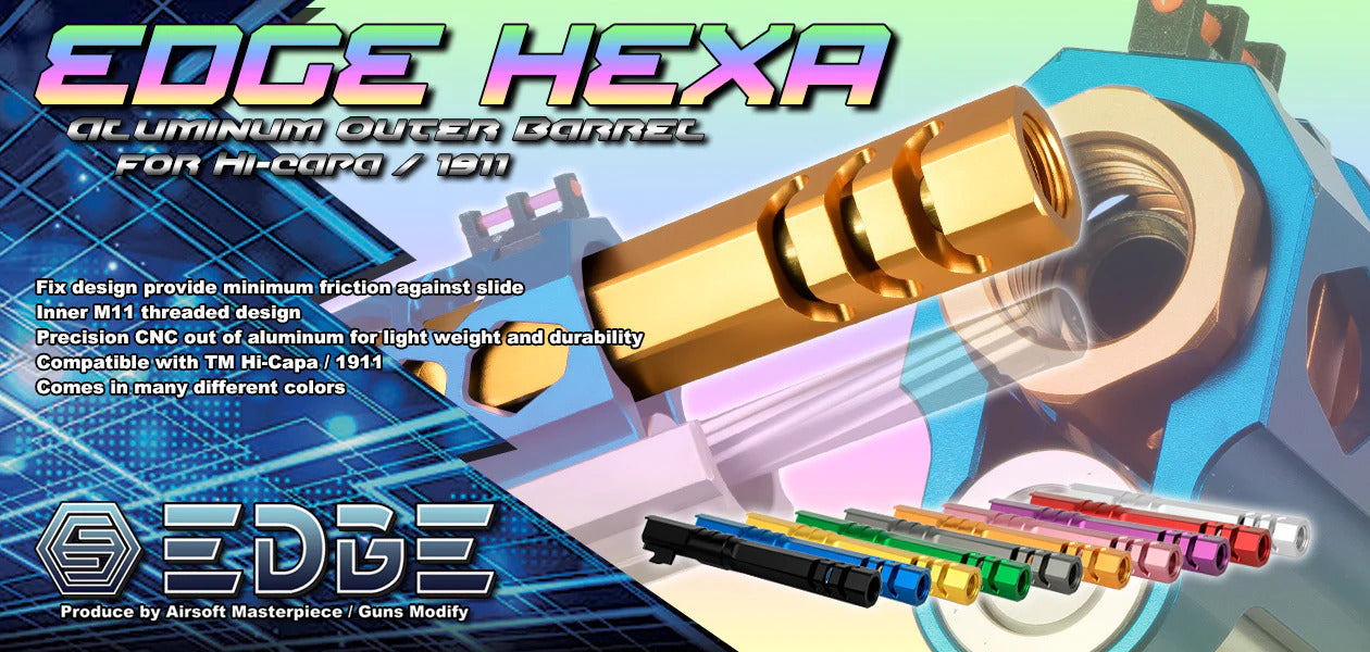 EDGE Custom "HEXA" Aluminum Outer Barrel for Hi-CAPA 5.1