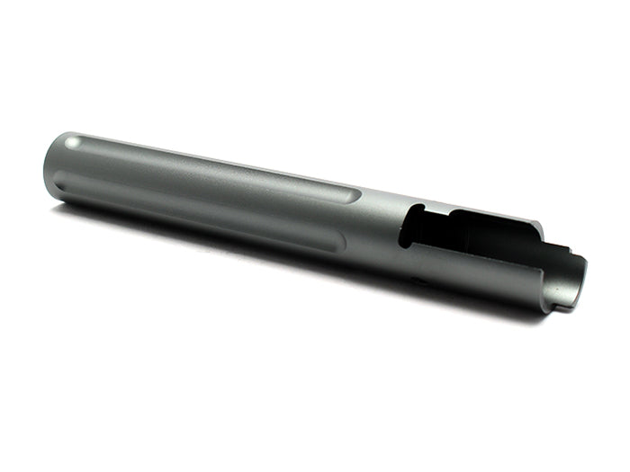Nine Ball Flute Straight Outer Barrel for Marui Hi-Capa 5.1 (Silver / Gun Metal)
