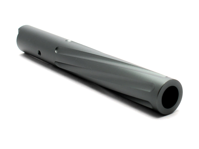 Nine Ball Fluted Twist Outer Barrel for Marui / WE Hi-Capa 5.1 (Silver / Gun Metal)