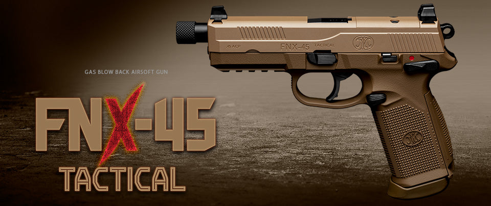 Tokyo Marui FNX45 Gas BlowBack Pistol (Tan)