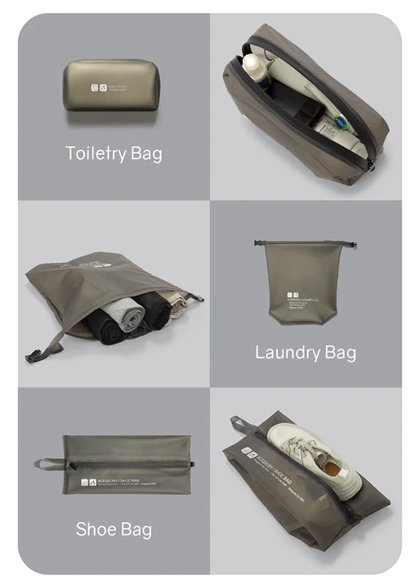 NIID CACHE Travel Kit (Laundry Bag / Shoe Bag / Toiletry Bag)