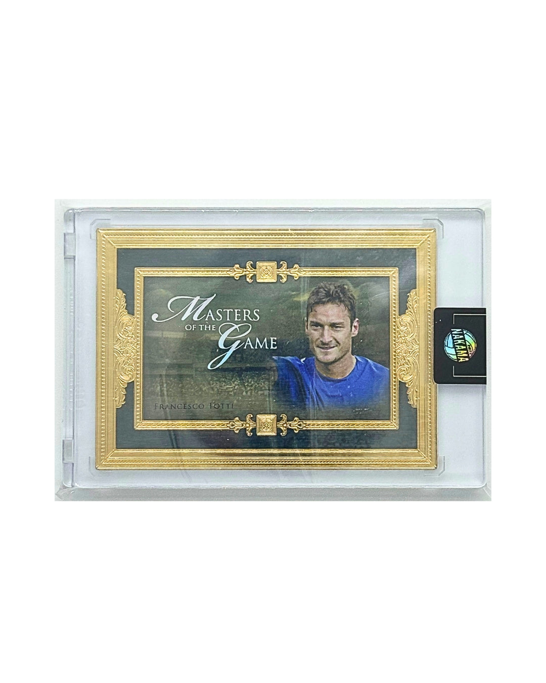 Francesco Totti 2022 Futera Unique Gold Frame Masters Of The Game 1/1