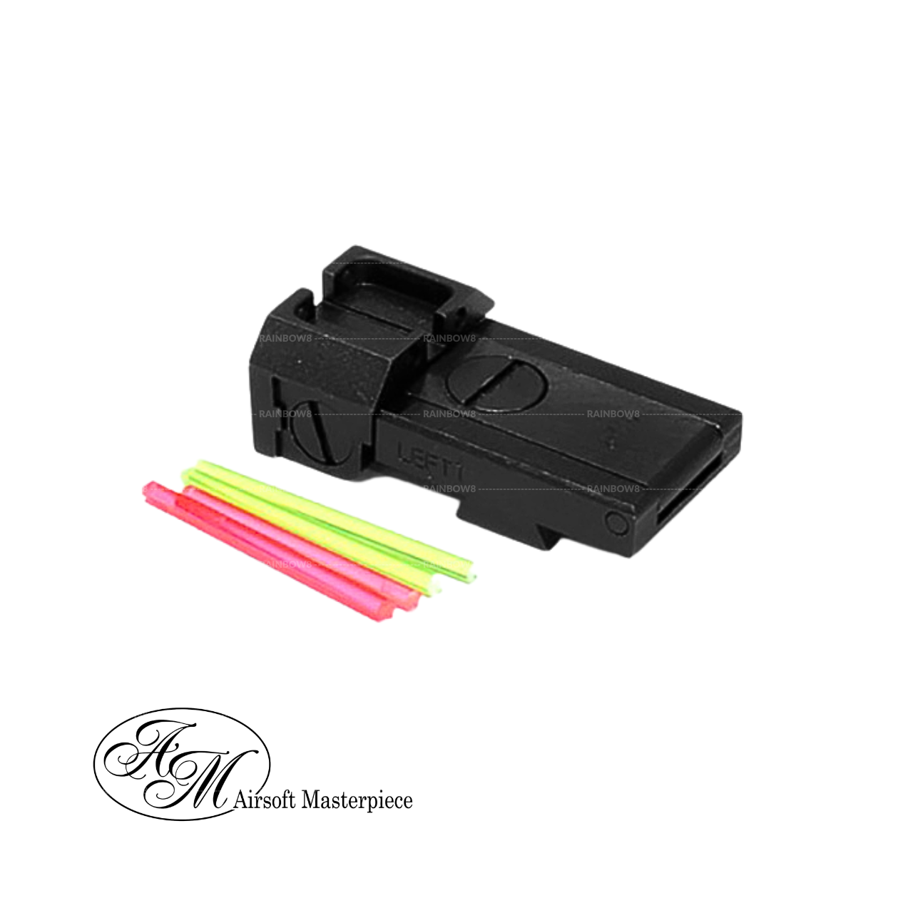 Airsoft Masterpiece Aluminum Rear Sight with Fiber for Hi-CAPA – S Style