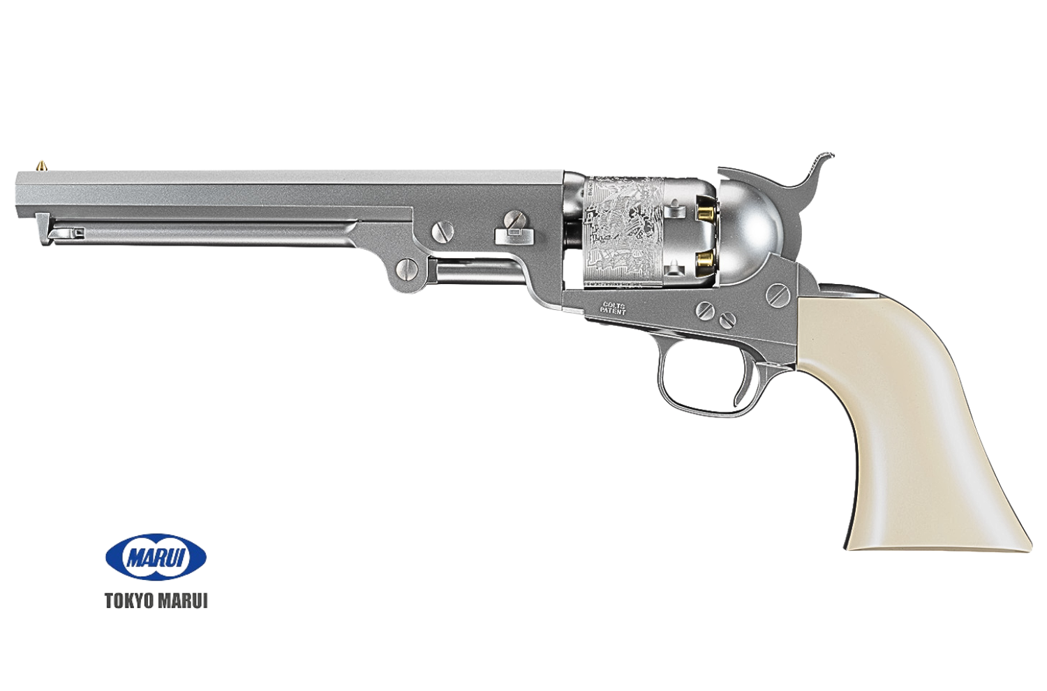 Tokyo Marui M1851 Navy (Silver) (Air Revolver Pro)