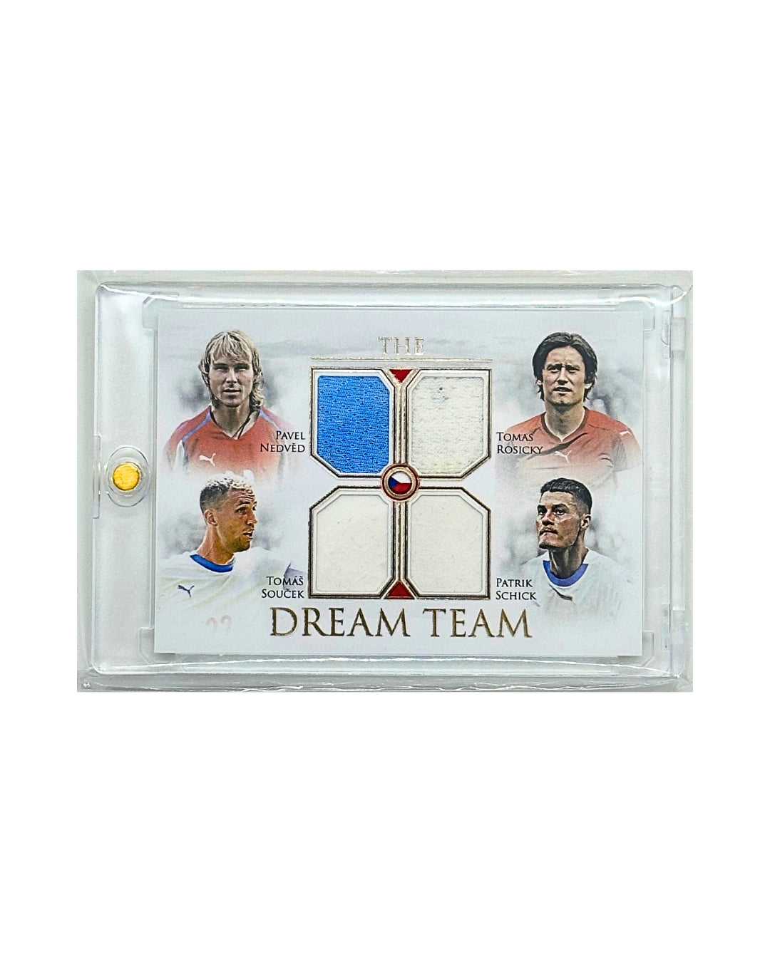 Nedved / Soucek / Rosicky / Schick 2025 Futera Unique Game Worn The Dream Team Jersey Patch /20