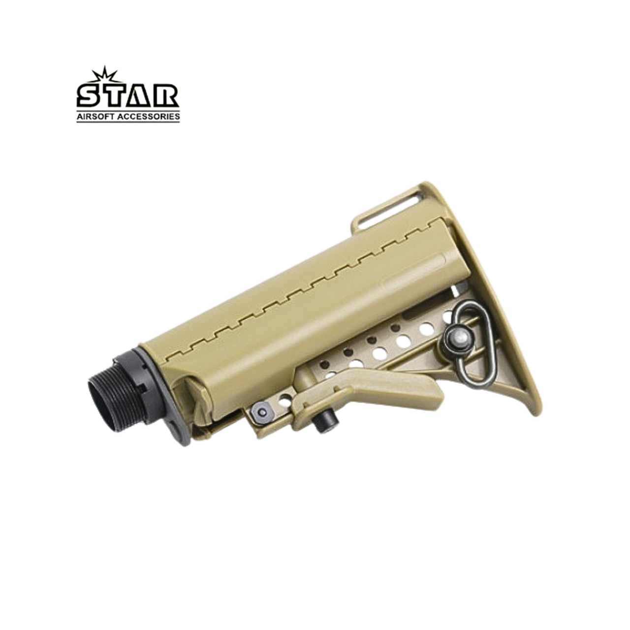 SAA M4 Vltor Stock & Aluminum Stock Pipe Full Set A - Tan