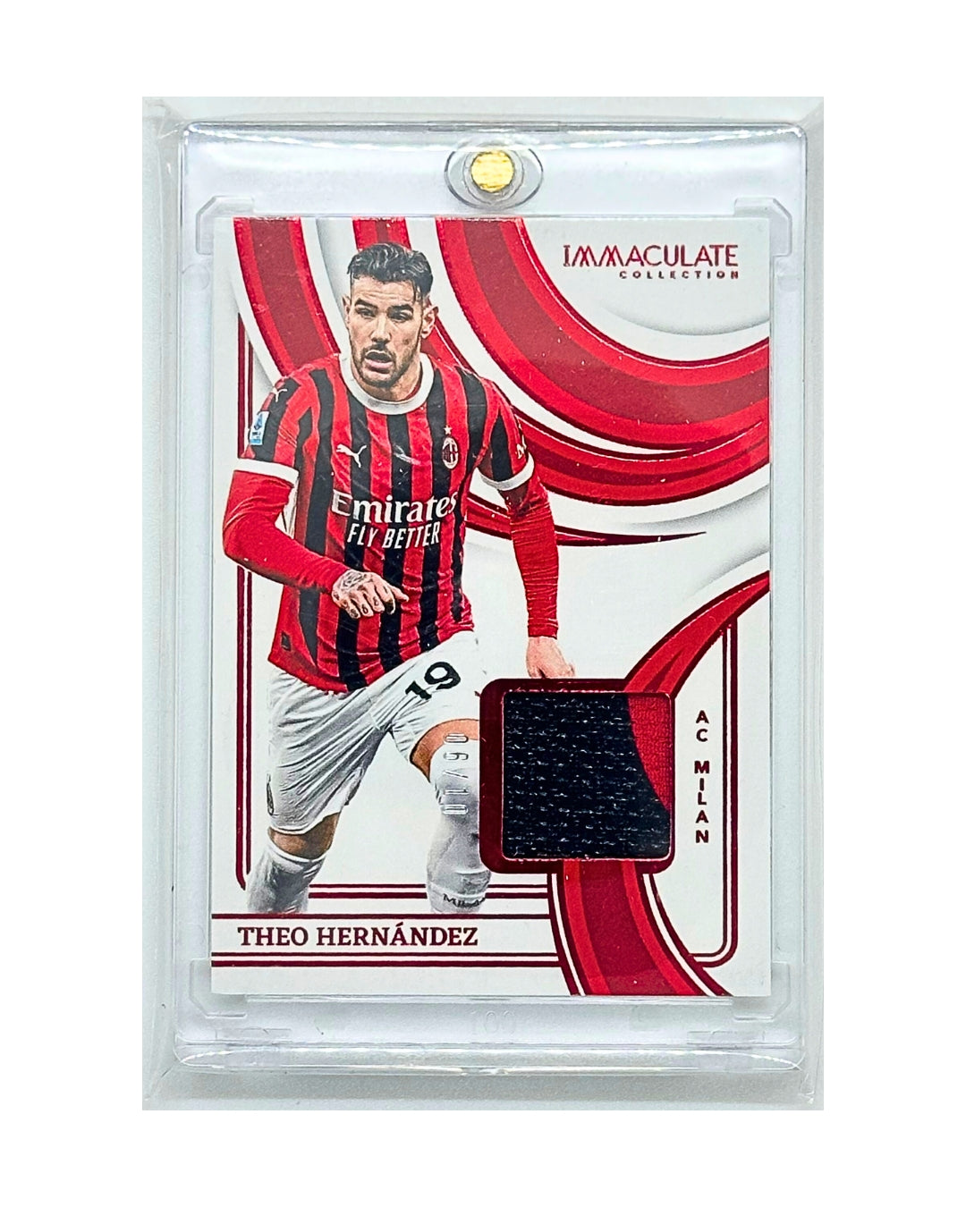 Theo Hernandez 2024-25 Panini Immaculate Collection Patch Red /10