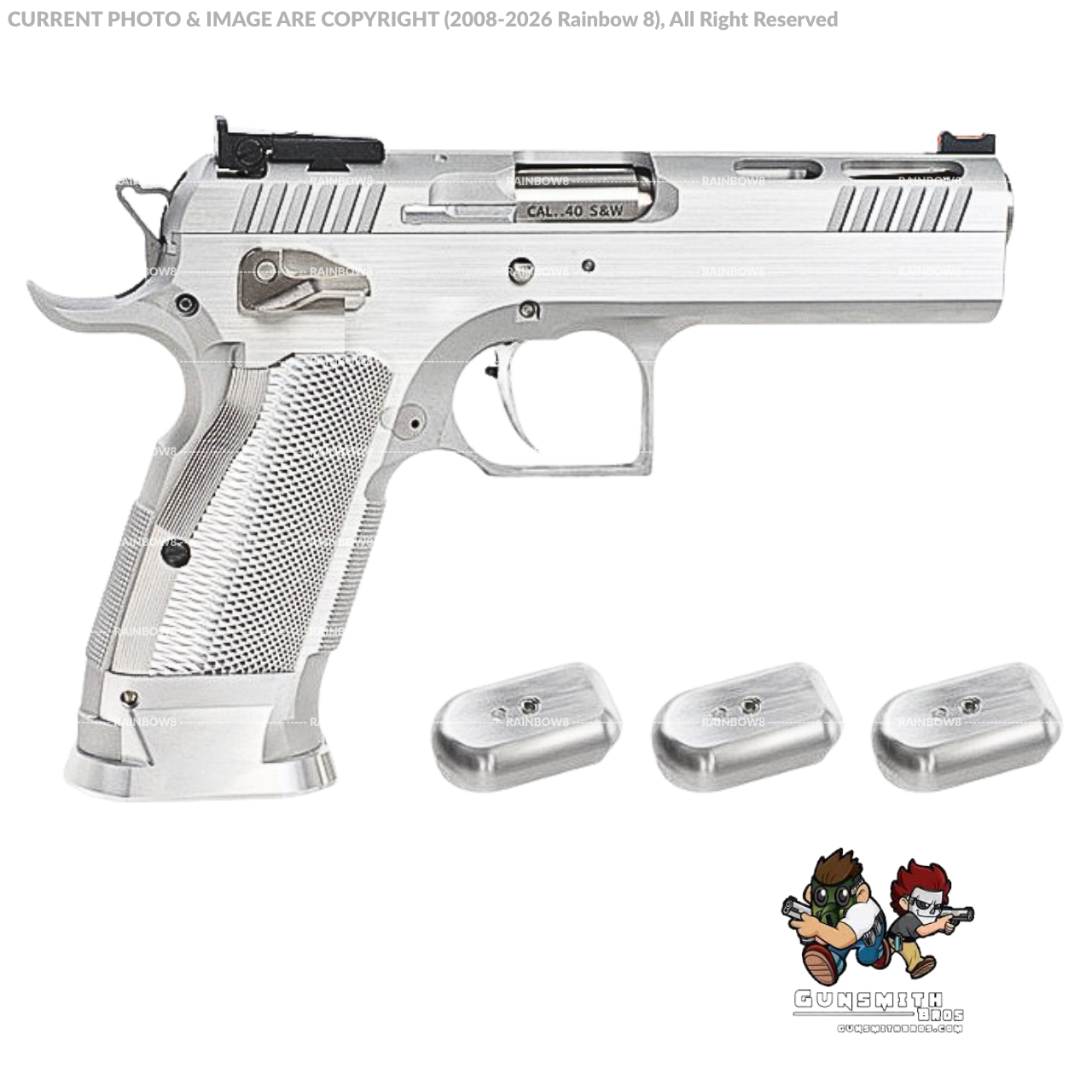 Gunsmith Bros GB-01 TF Standard GBB Pistol (Silver)