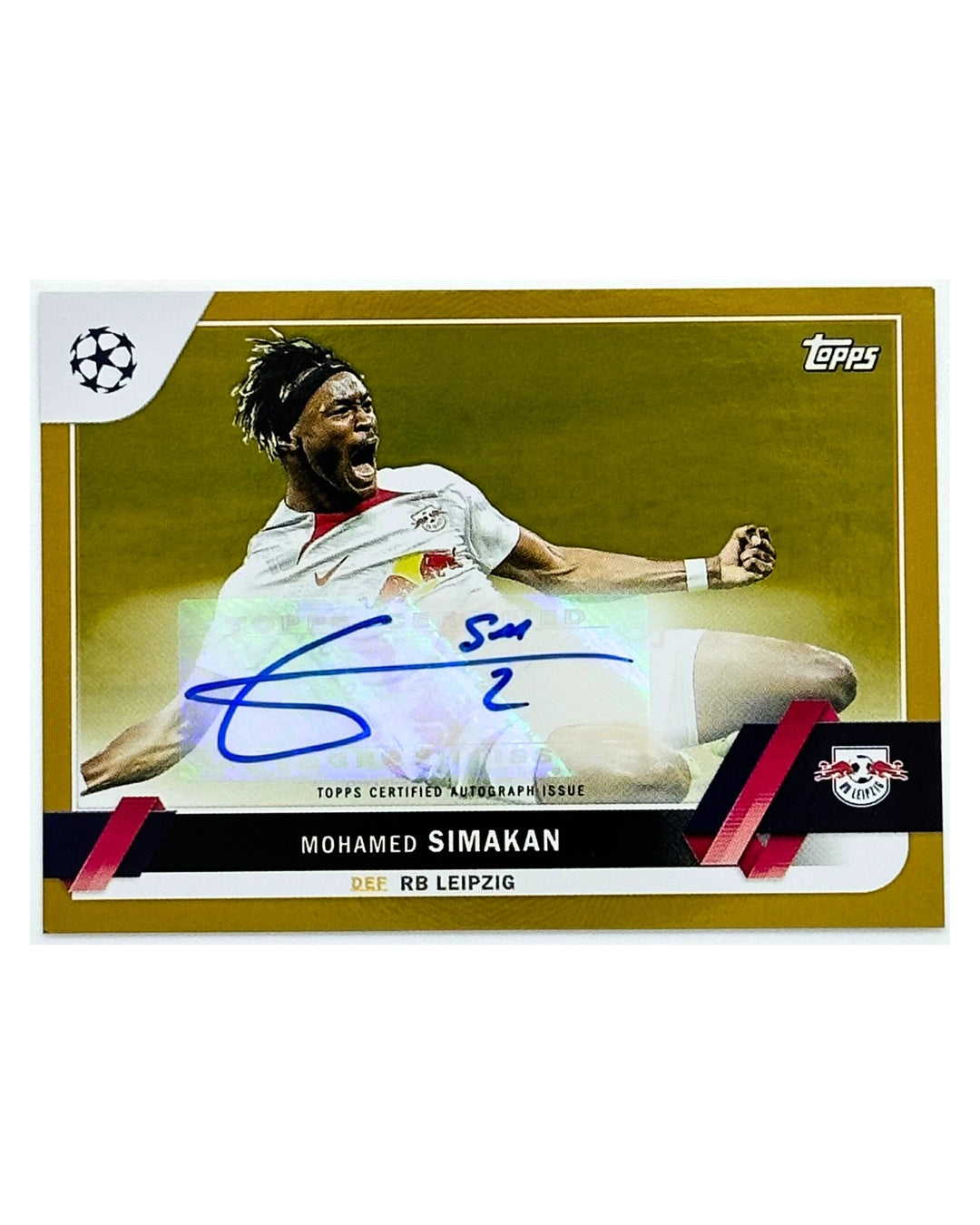 Mohamed Simakan 2022-23 RB Leipzig Topps Auto /50