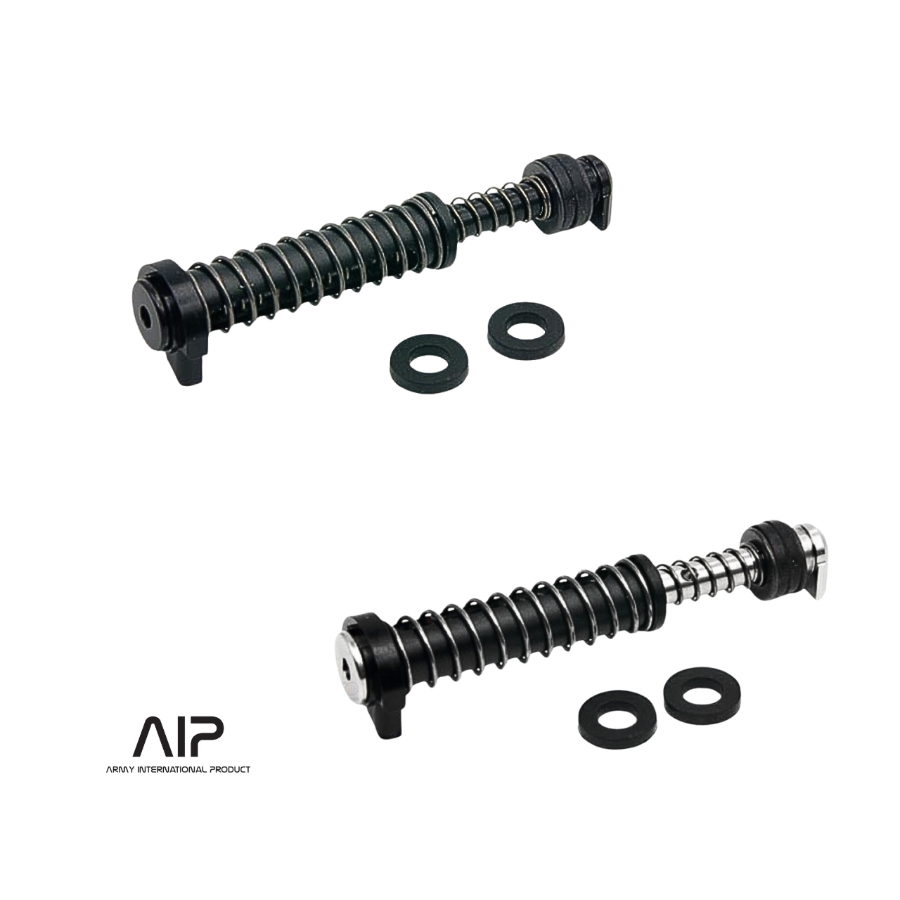 AIP 120% Steel Recoil Spring Rod Set for G17 Gen4 (Silver / Black)