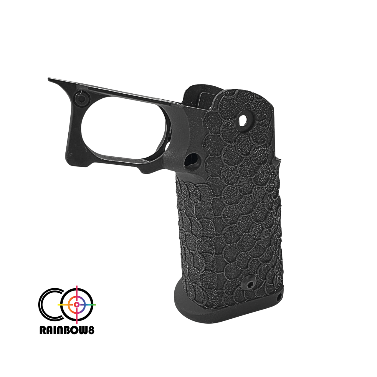Rainbow 8 Custom Stipple Grip (Type A) for Marui Hi-capa Series (Black)
