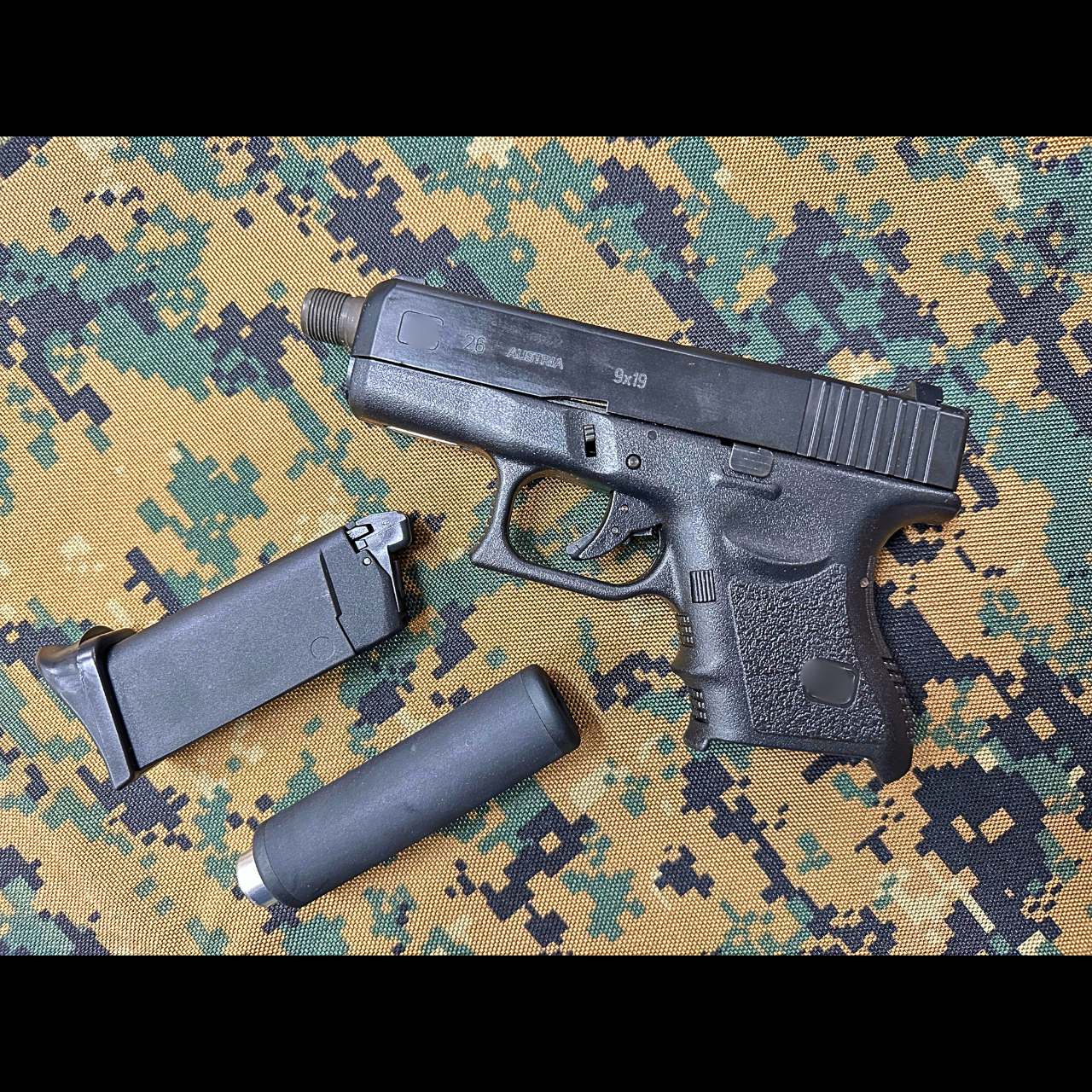 Rainbow 8 Custom Build for APLUS Custom KJ Works Metal Slide G26 GBB Pistol