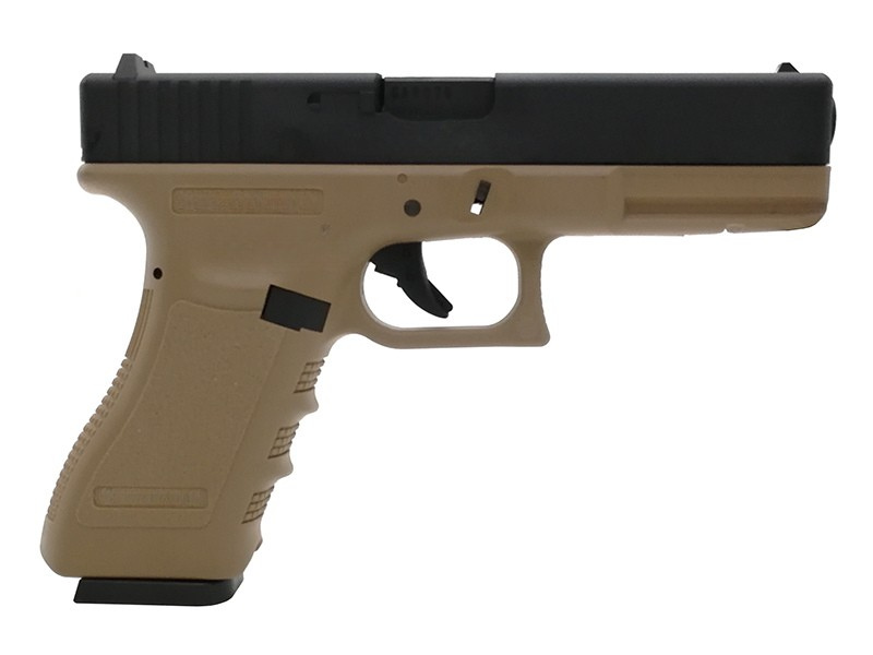 APLUS Custom KJ Works KP17 GBB / CO2 Pistol (TAN)