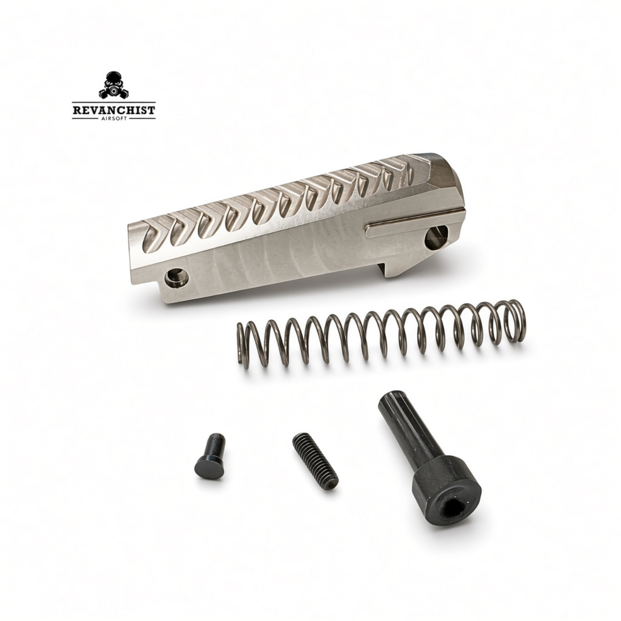 Revanchist Airsoft Stainless Steel Spring Housing for Hi-capa Series (Silver)