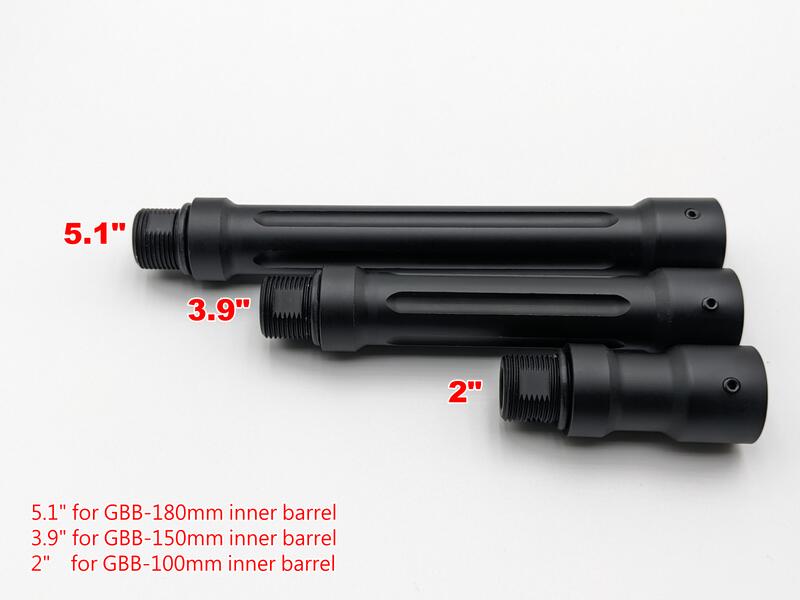 Maple Leaf CNC Outer Barrel for VFC & GHK M4/AR GBB (2" / 3.9" / 5.1")