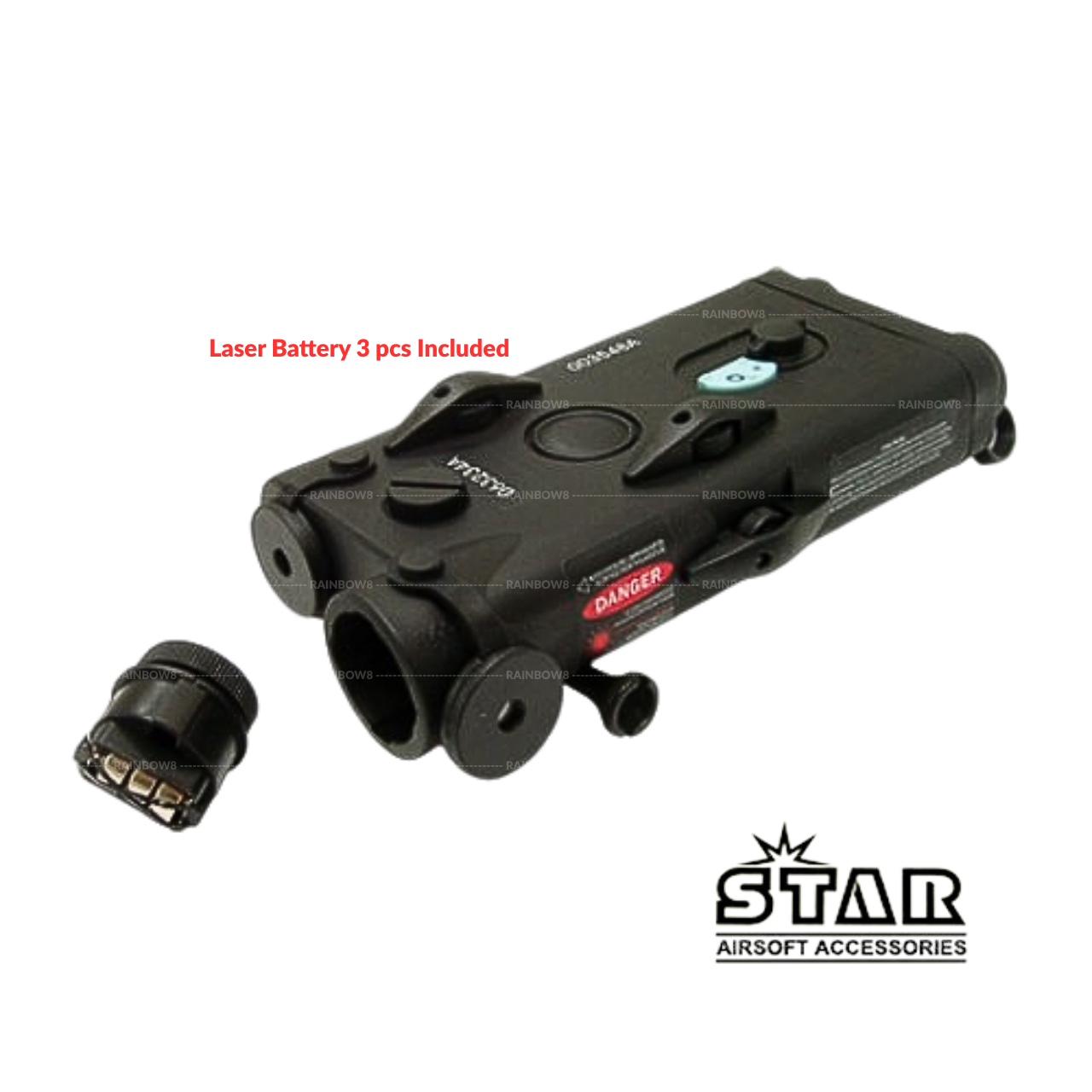 SAA PEQ Battery Case With Laser Pointer - Extra Large