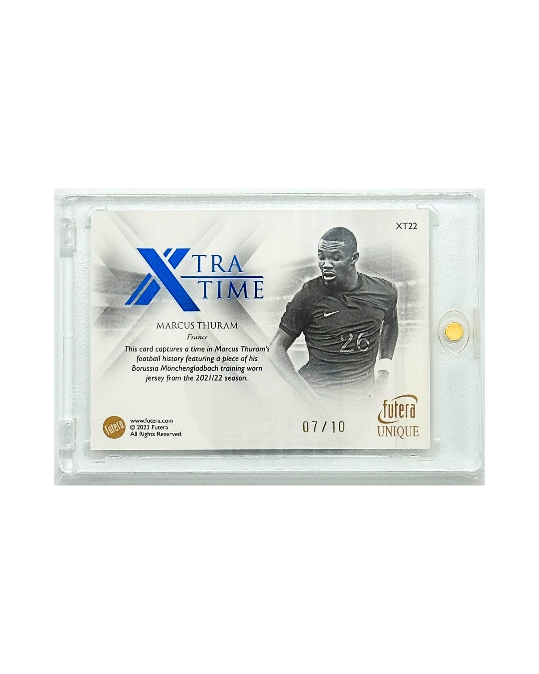 Marcus Thuram 2023 Futera Unique X Tra Time Patch /10