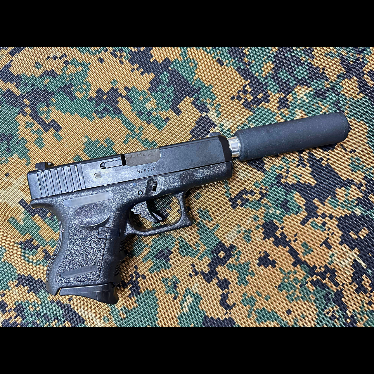 Rainbow 8 Custom Build for APLUS Custom KJ Works Metal Slide G26 GBB Pistol