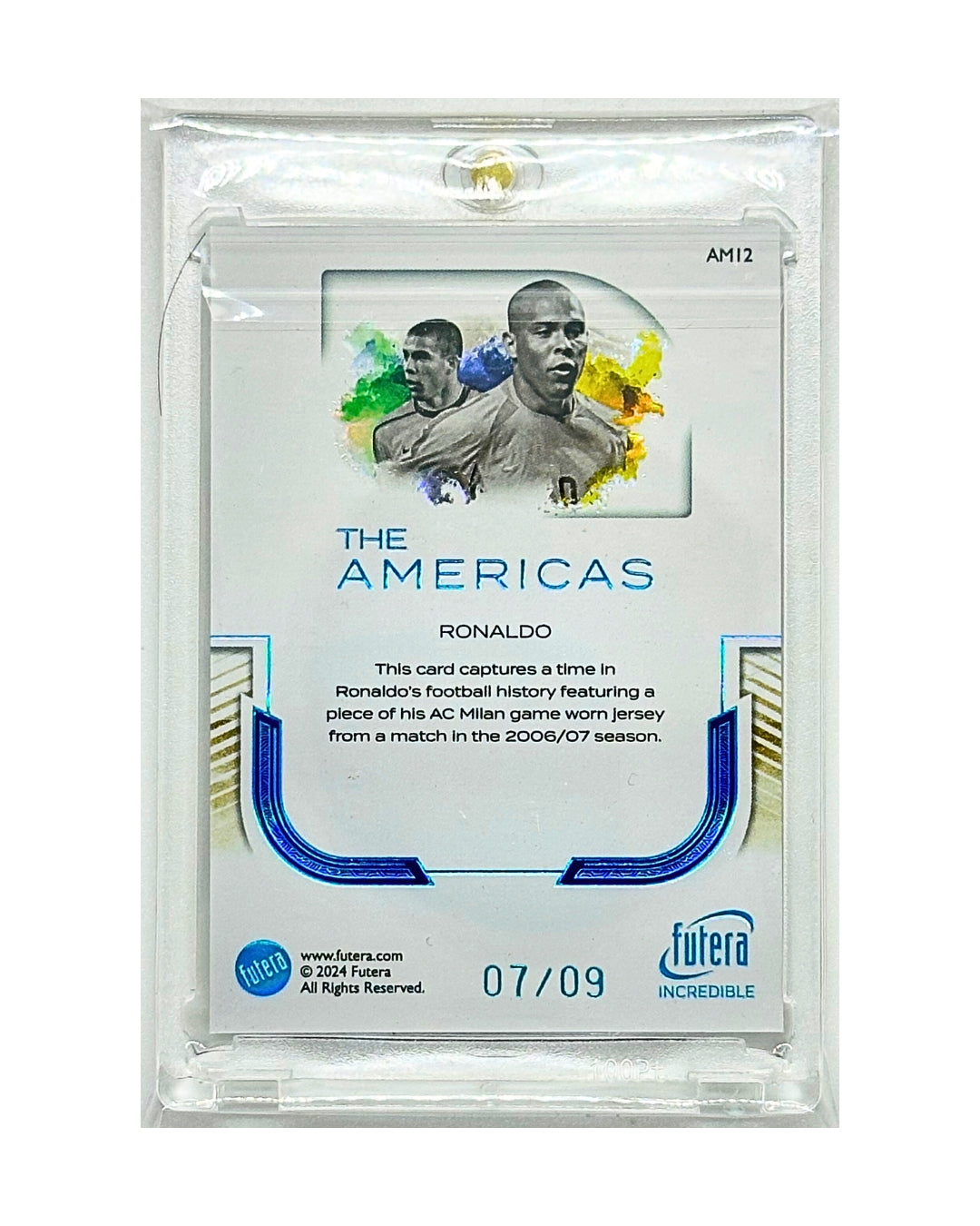 Ronaldo 2024 Futera Incredible Jersey Patch /9