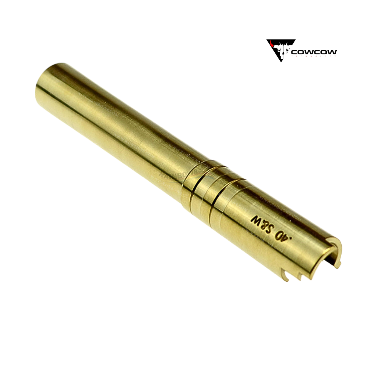 CowCow OB1 Stainless Steel Threaded Outer Barrel for TM Hi-Capa 5.1 (.40 / .45 Marking) (Gold)