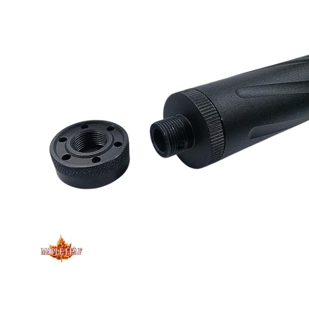 Maple Leaf 14mm CCW Silencer Adaptor & Cylinder Head Tool for Marui VSR Sniper (Black)