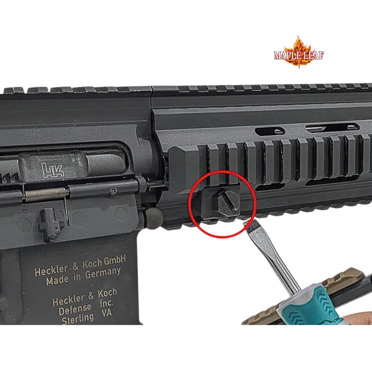 Maple Leaf Outer Barrel Base for VFC HK416 GBB