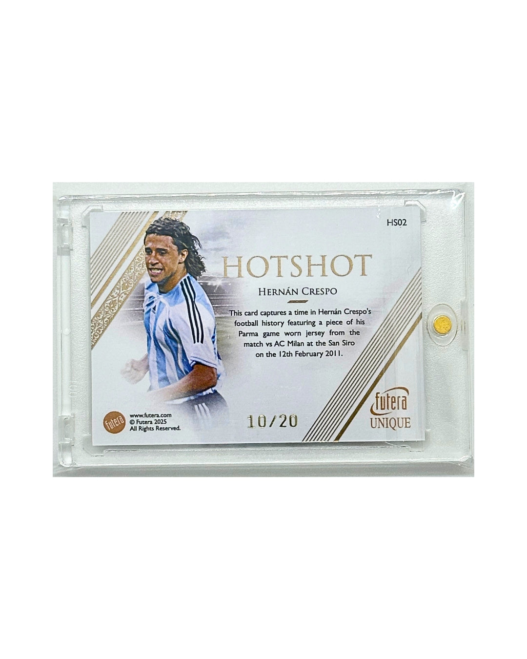 Hernan Crespo 2025 Futera Unique Jersey Patch /20