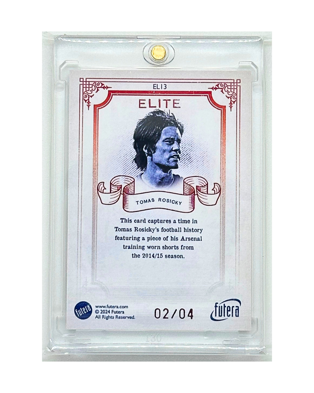 Tomas Rosicky 2024 Futera Vintage Game Used Memorabilia /4