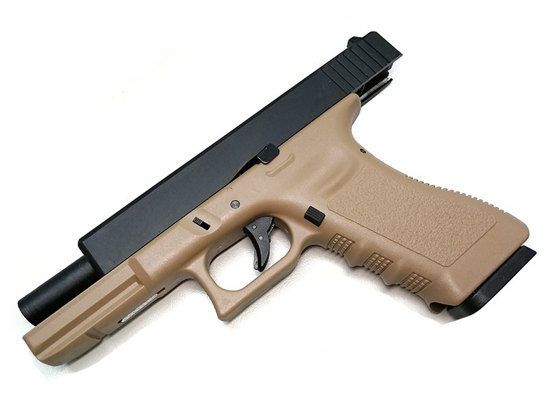 APLUS Custom KJ Works KP17 GBB / CO2 Pistol (TAN)