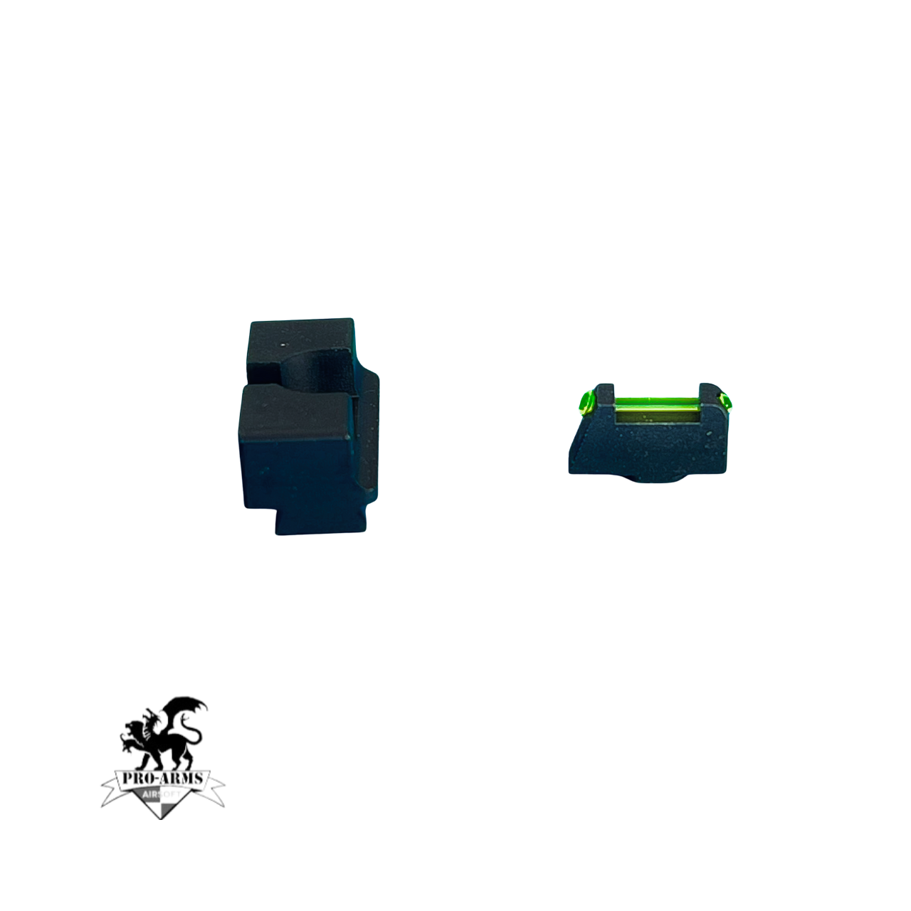 Pro Arms TT Style Steel Fiber Sight Set for Umarex G19X, G45, G17 Gen5, G19 Gen4 / Gen5