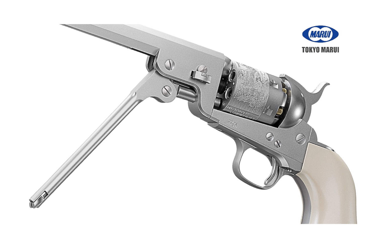 Tokyo Marui M1851 Navy (Silver) (Air Revolver Pro)