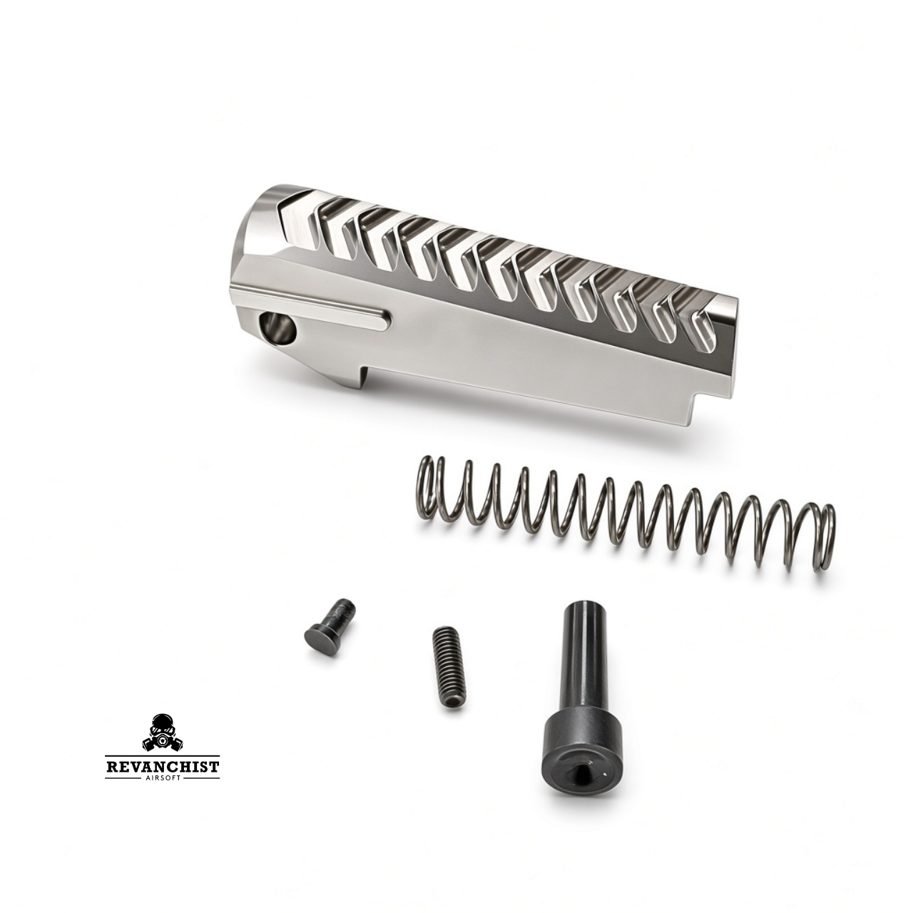 Revanchist Airsoft Stainless Steel Spring Housing for Hi-capa Series (Silver)