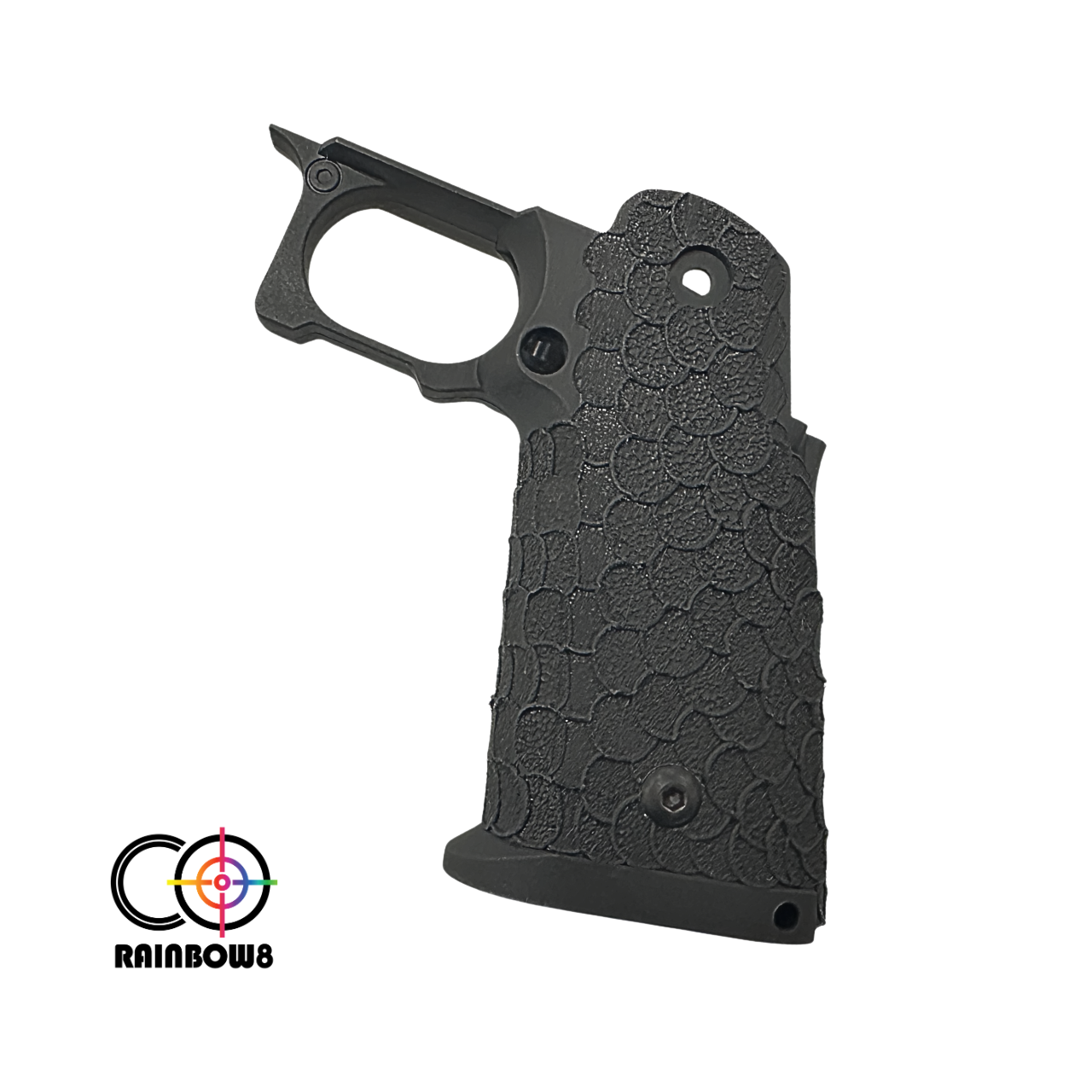 Rainbow 8 Custom Stipple Grip (Type A) for Marui Hi-capa Series (Black)