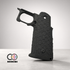 Rainbow 8 Custom Stipple Grip (Type A) for Marui Hi-capa Series (Black)