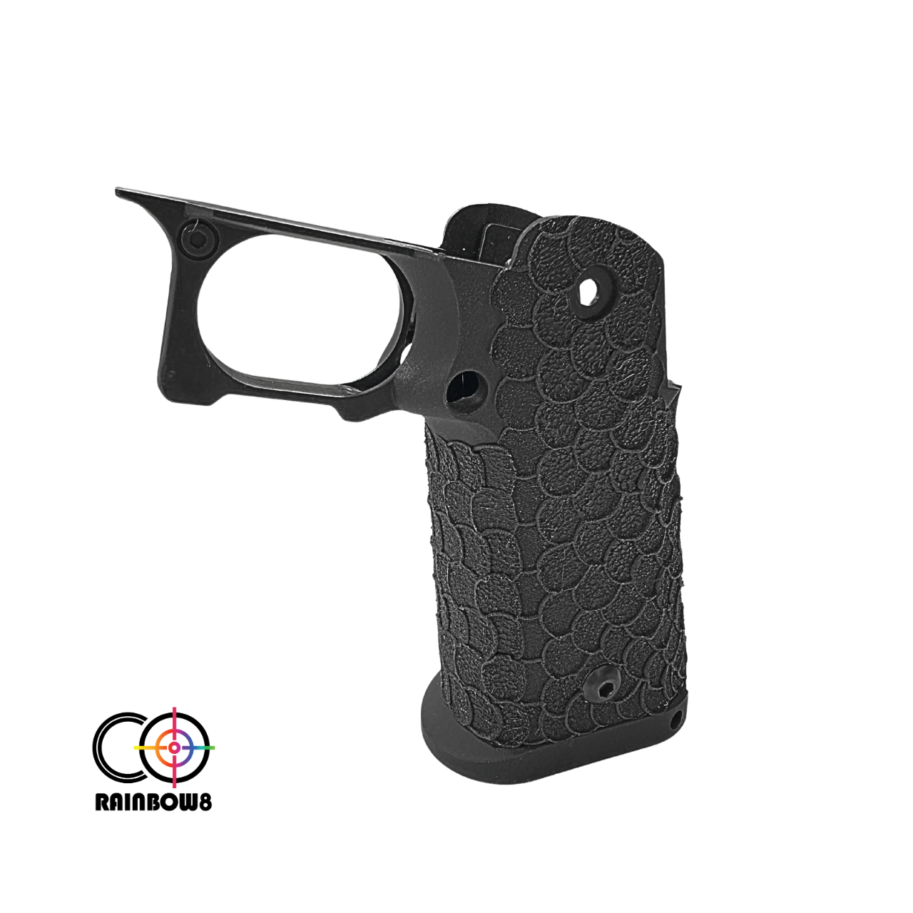 Rainbow 8 Custom Stipple Grip (Tyep A) for Marui Hi-capa Series (Black)