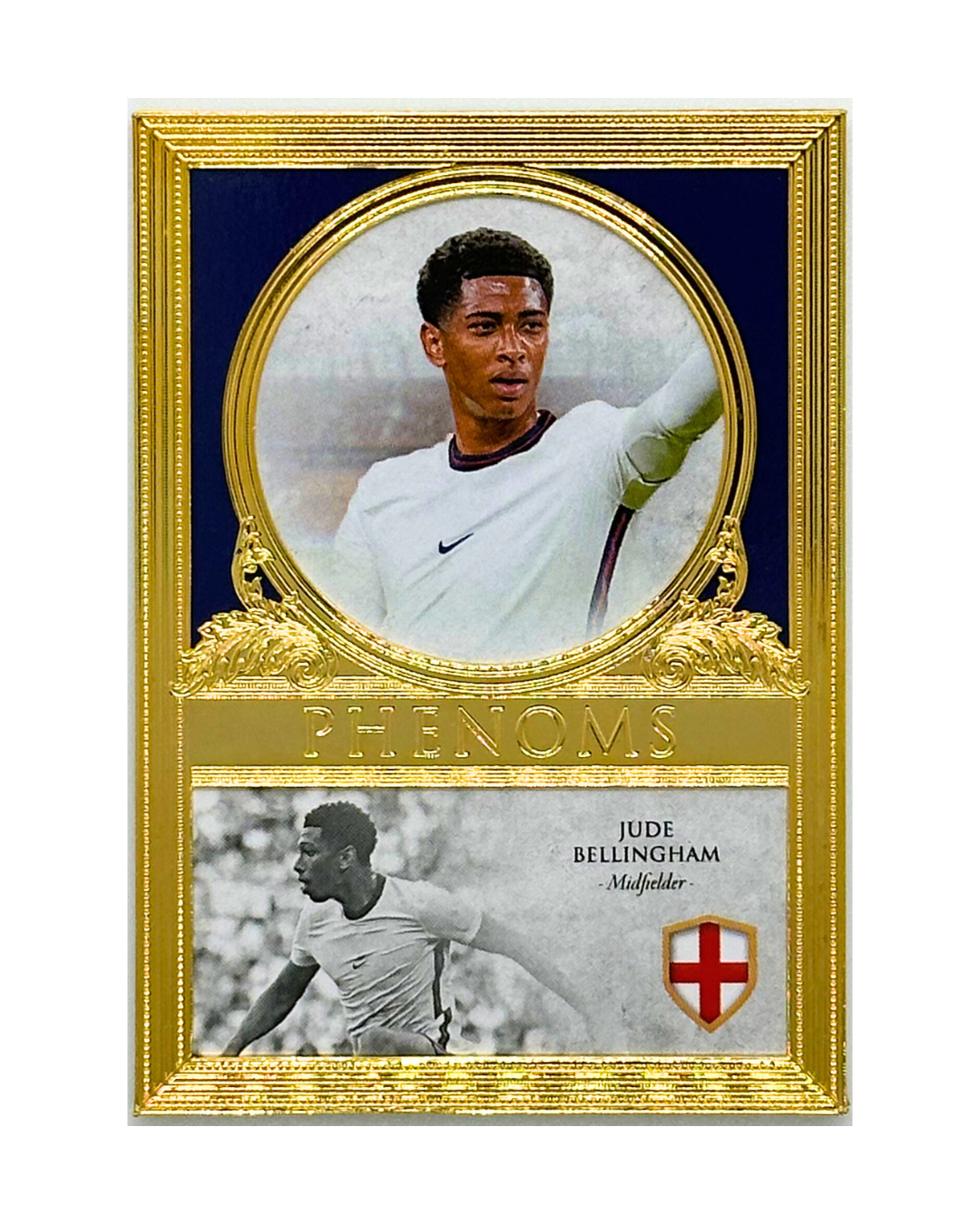 Jude Bellingham 2021 Futera Unique Phenoms RC Rookie 24KT Gold Frame /9
